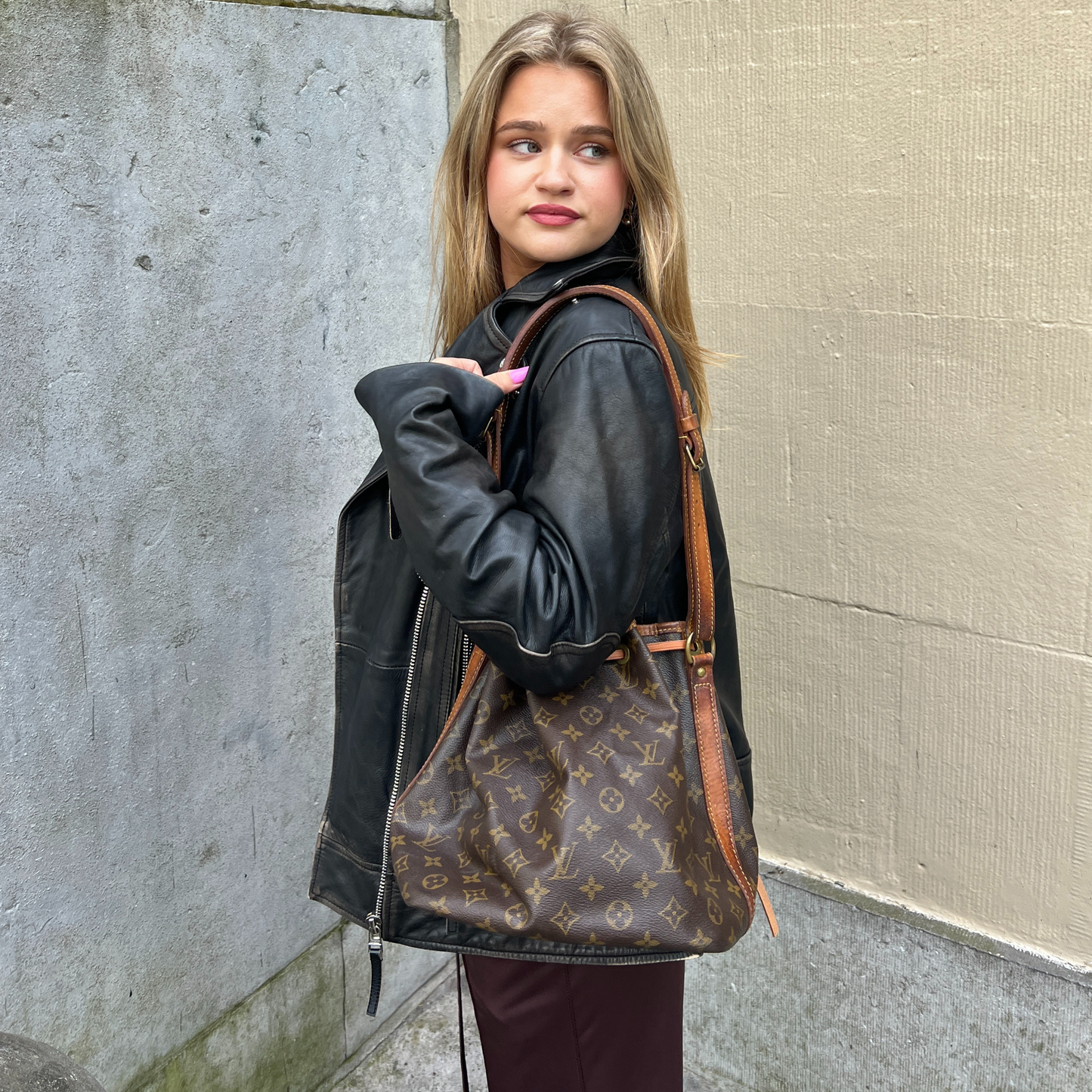 Louis Vuitton Petit Noe Monogram Canvas Handbag