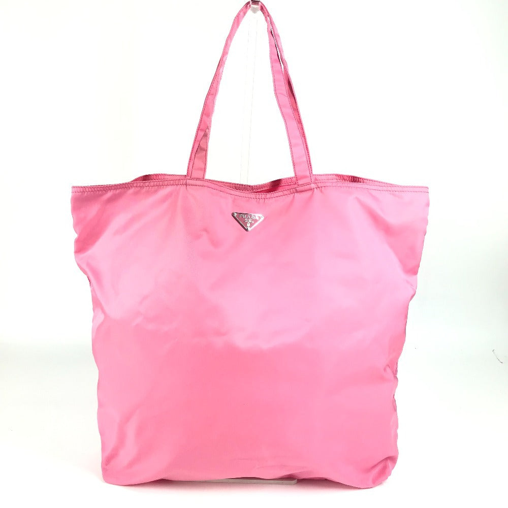 PRADA Shoulder Bag Nylon pink Robot Shopping Bag