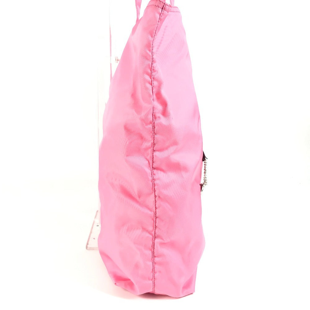 PRADA Shoulder Bag Nylon pink Robot Shopping Bag