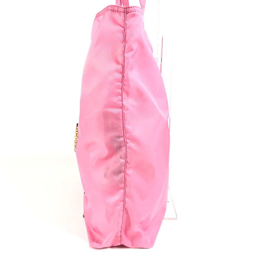 PRADA Shoulder Bag Nylon pink Robot Shopping Bag