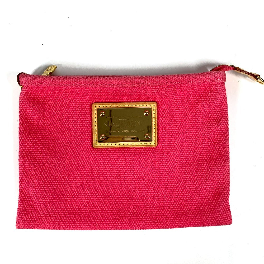 LOUIS VUITTON Pouch canvas pink Antigua Pochette Flat PM Pochette Flat PM