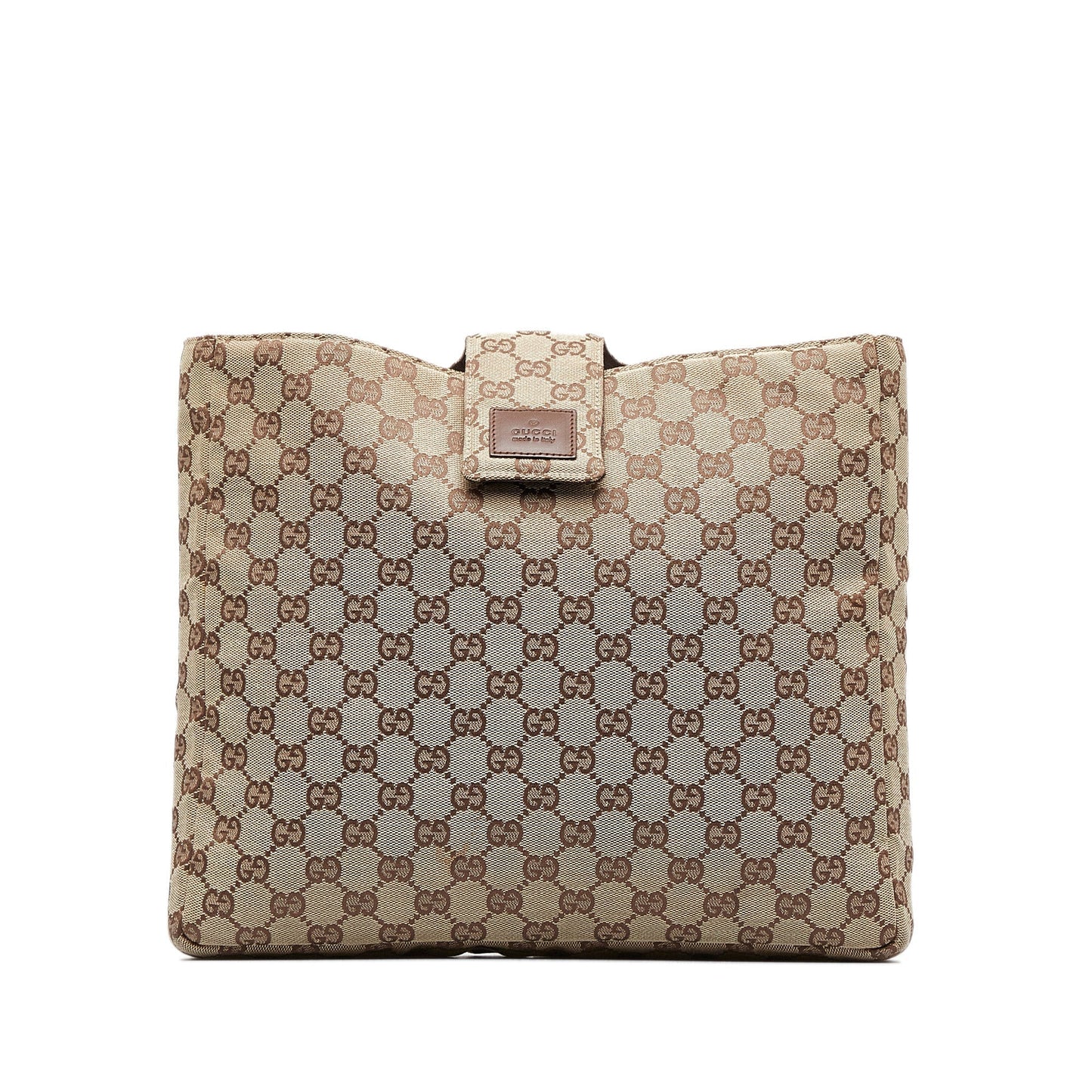 Gucci Brown Canvas Clutch