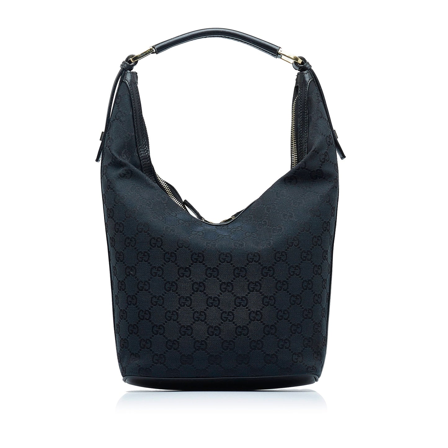 Gucci Leather Canvas Shoulder Bag