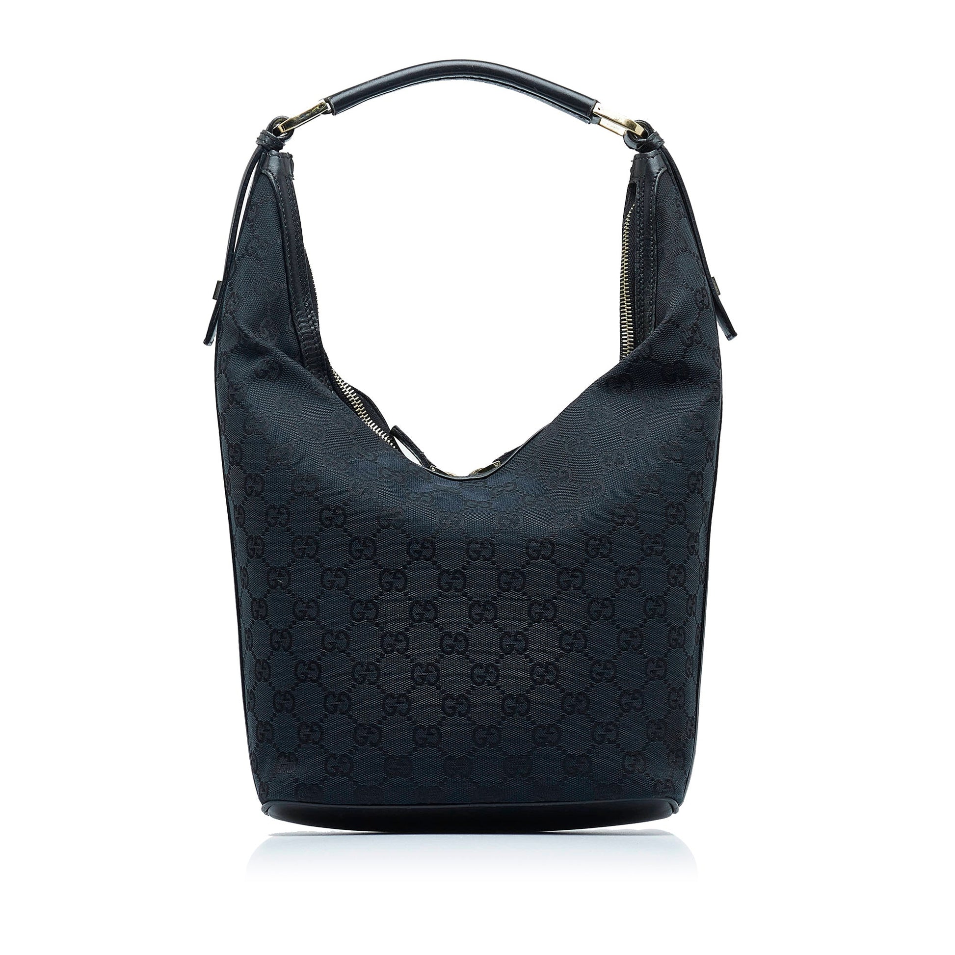 Gucci Leather Canvas Shoulder Bag