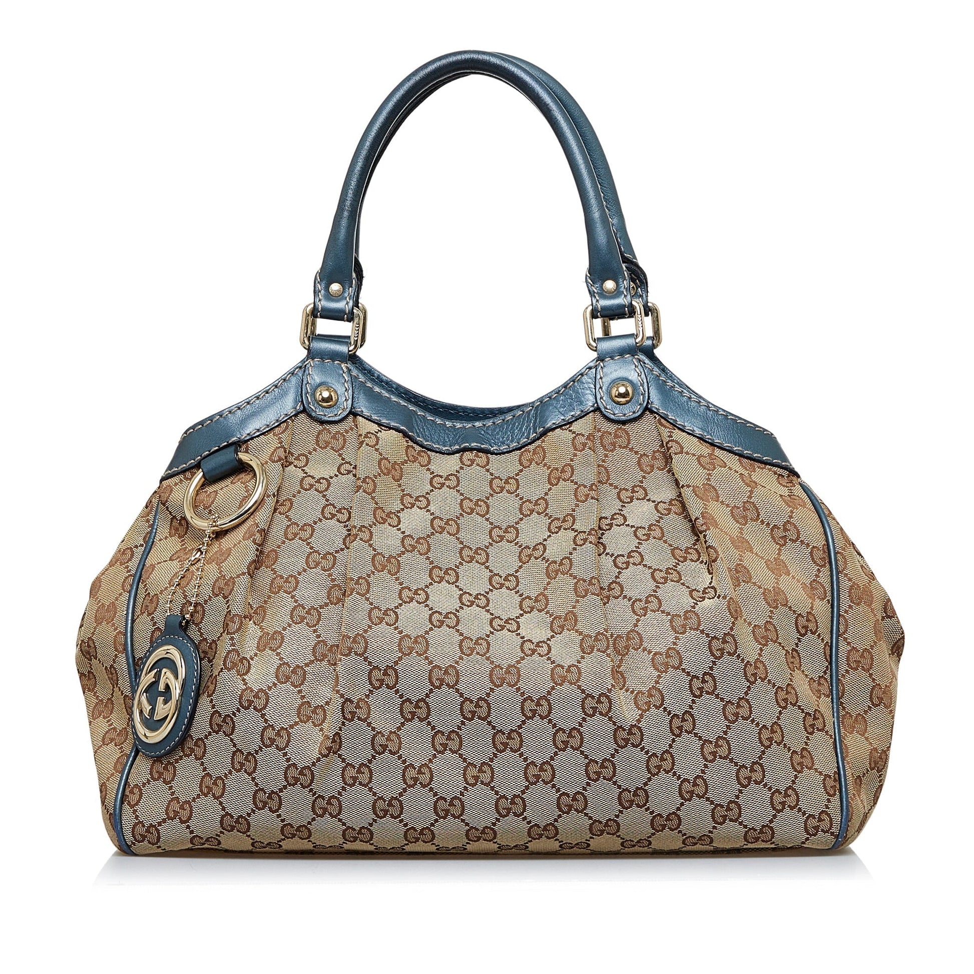 Gucci Leather Canvas Tote