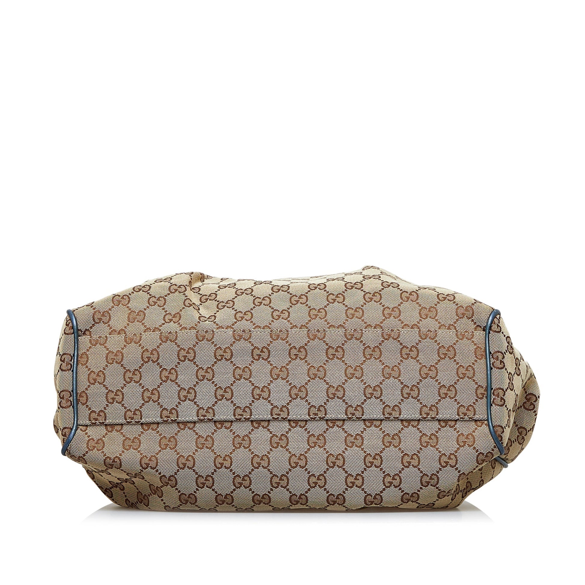 Gucci Leather Canvas Tote