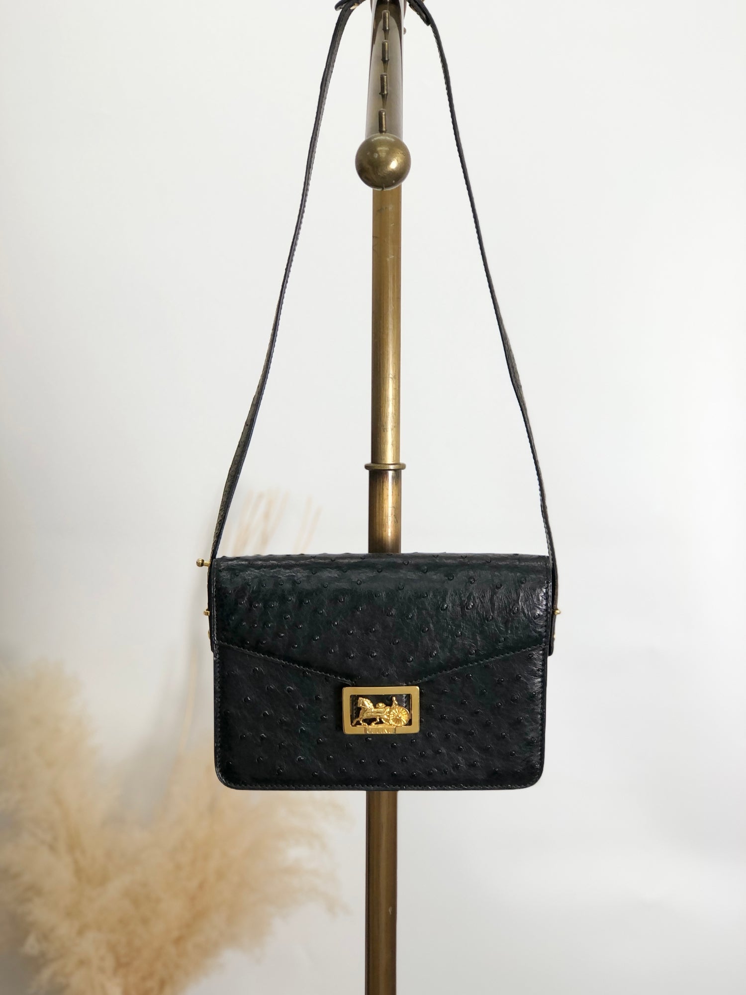CELINE Horse Carriage Shoulder bag Black d66xv8