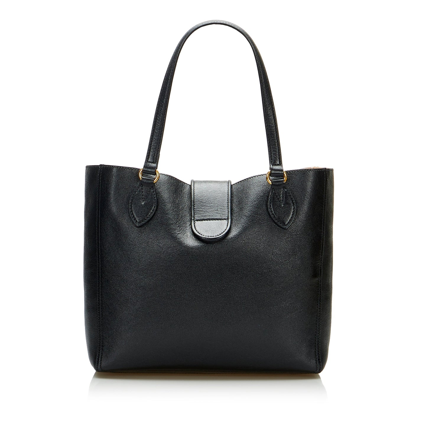 Gucci Black Leather Tote Style 9