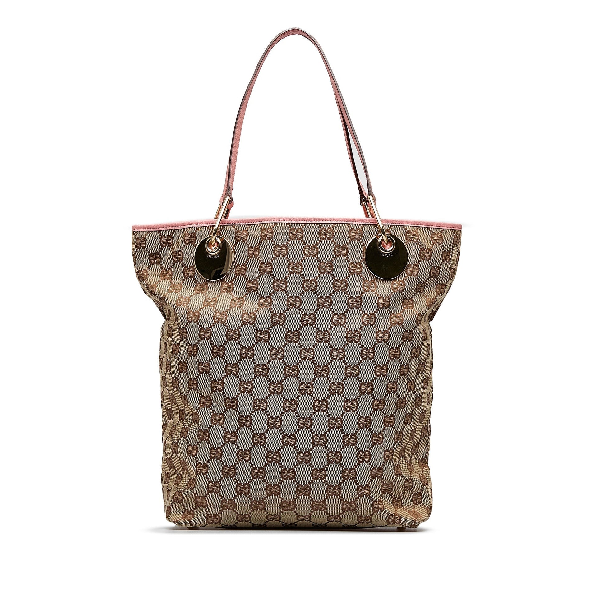 Gucci Leather Canvas Tote