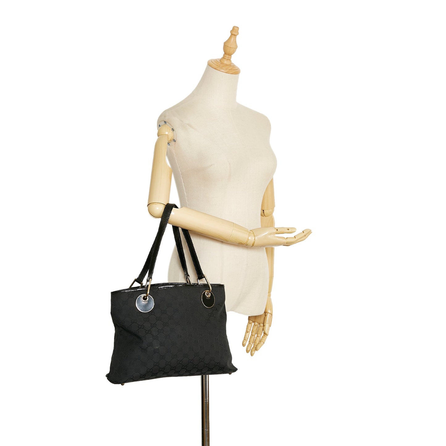 Gucci Leather Canvas Tote Style 41