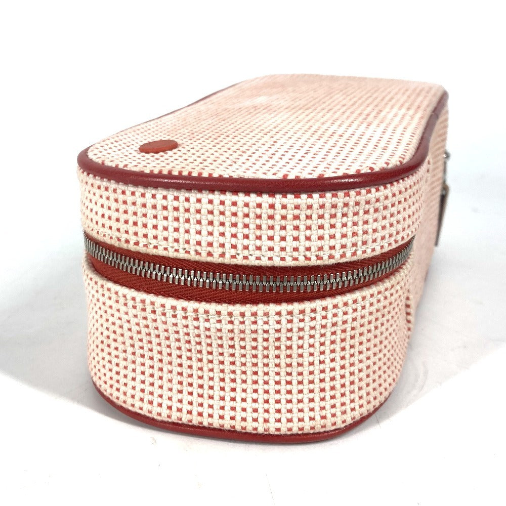 HERMES Pouch canvas pink Serie logo Escal Women