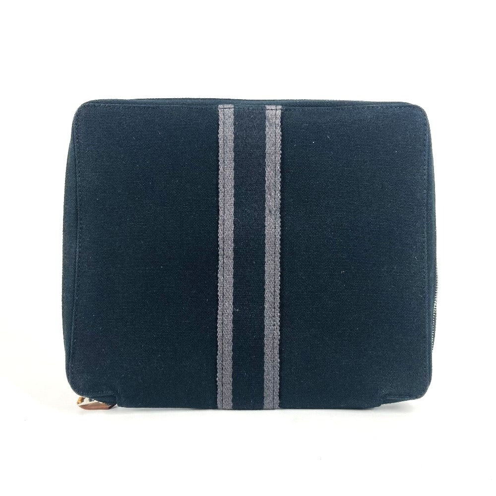 HERMES Pouch cotton black Fool Toe