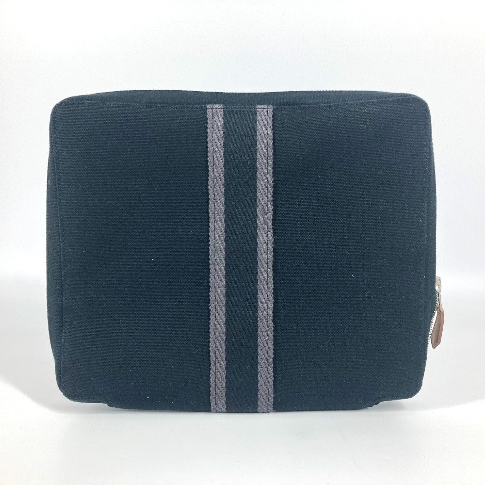 HERMES Pouch cotton black Fool Toe