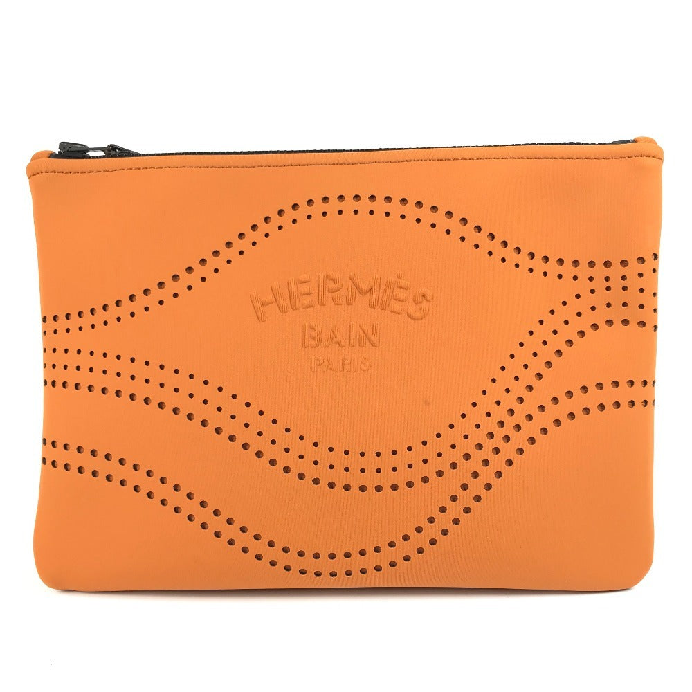 HERMES Pouch polyamide Orange Neovan MM