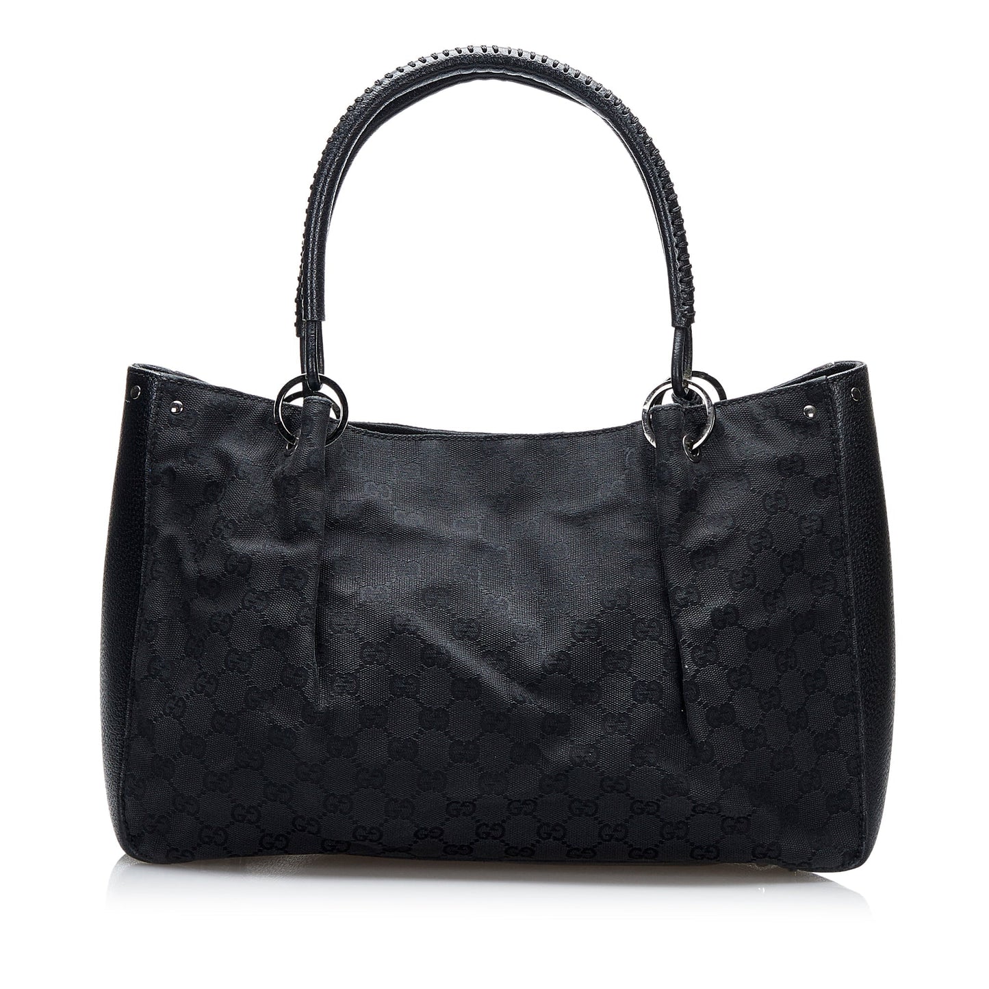 Gucci Leather Canvas Tote