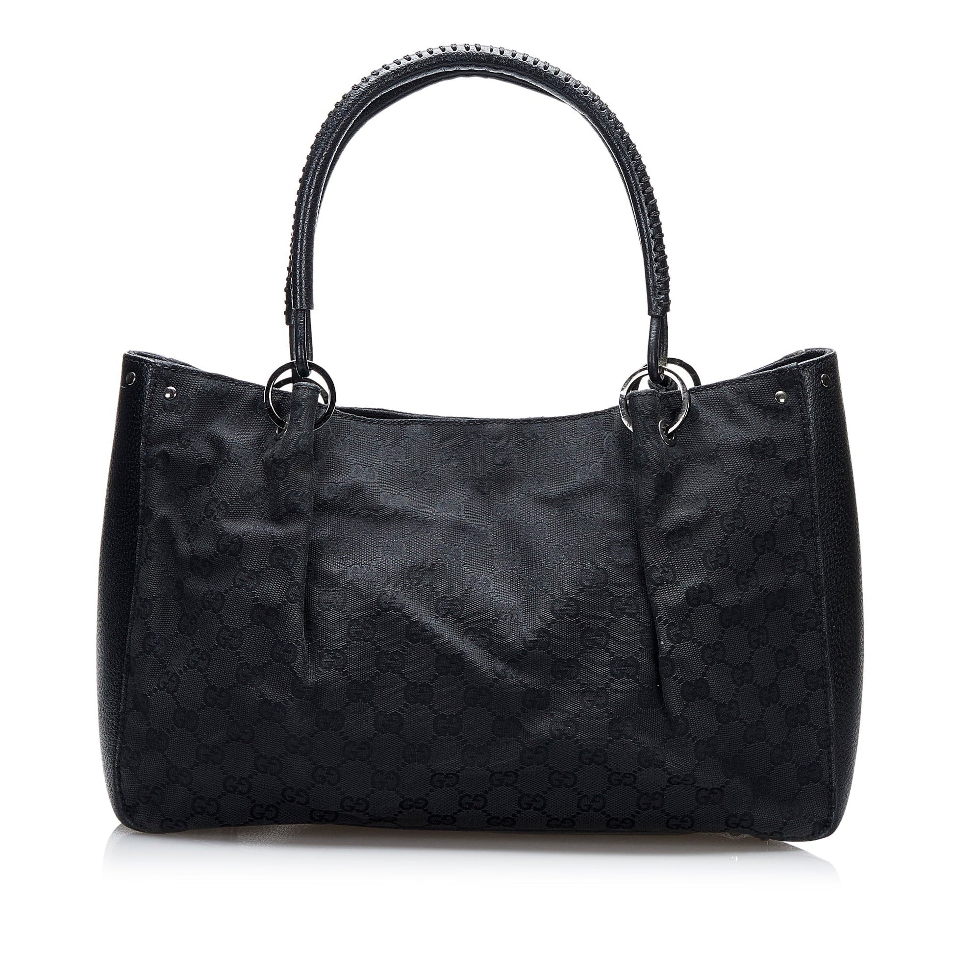 Gucci Leather Canvas Tote