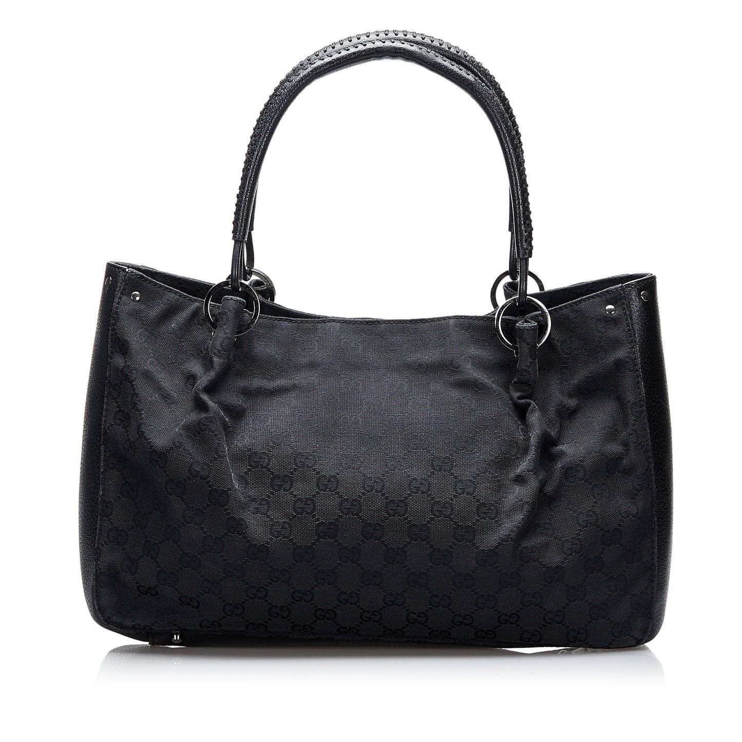 Gucci Leather Canvas Tote