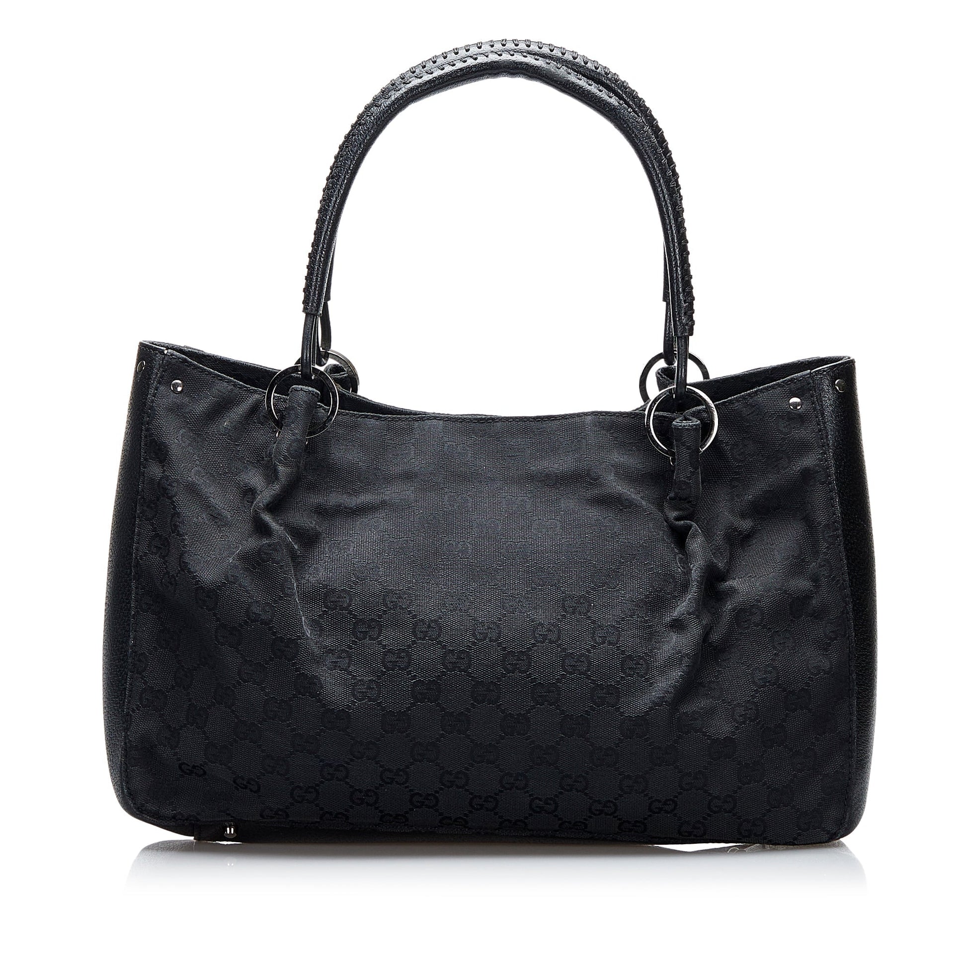 Gucci Leather Canvas Tote