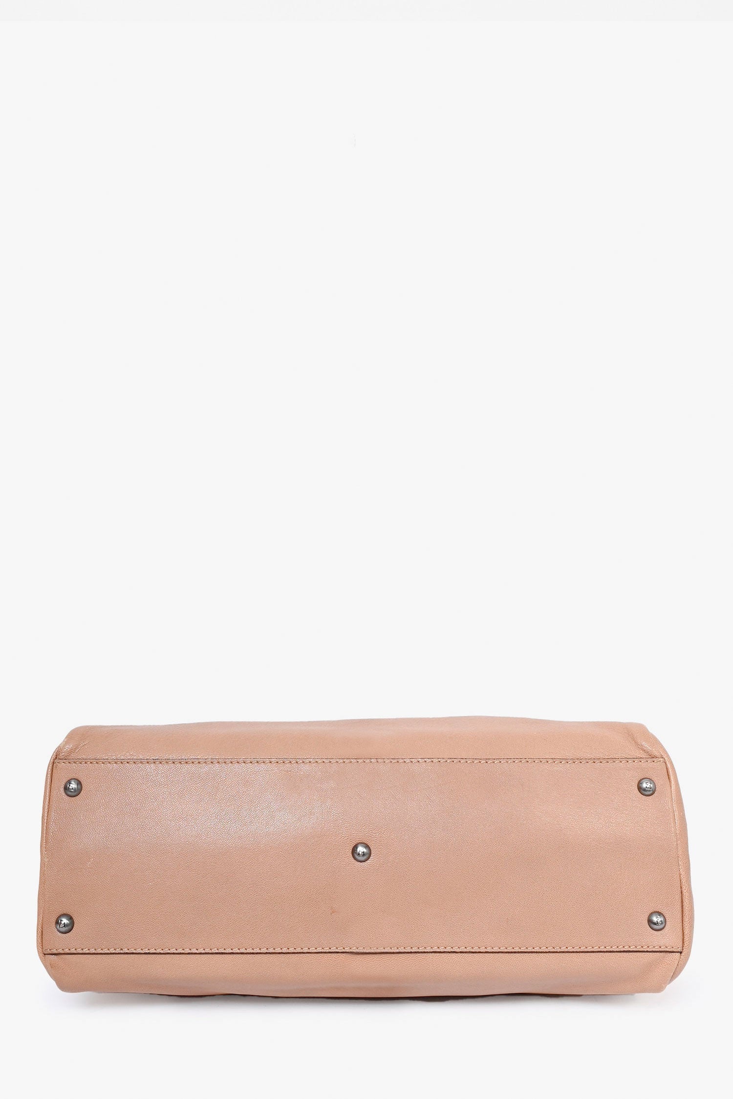 Fendi Taupe Leather Medium Peek-a-Boo Top Handle with Strap