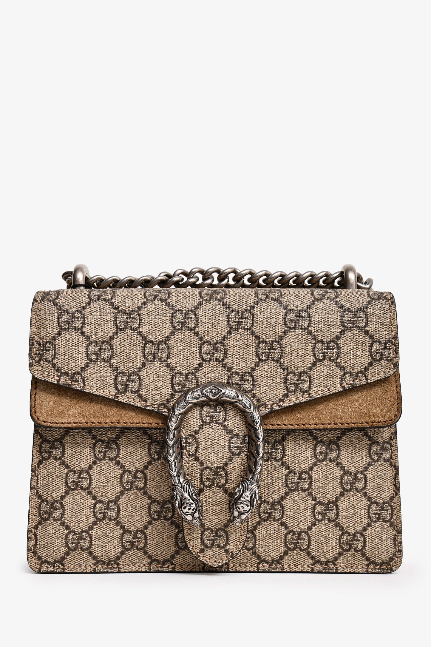 Gucci Monogram Chain Leather Shoulder Bag