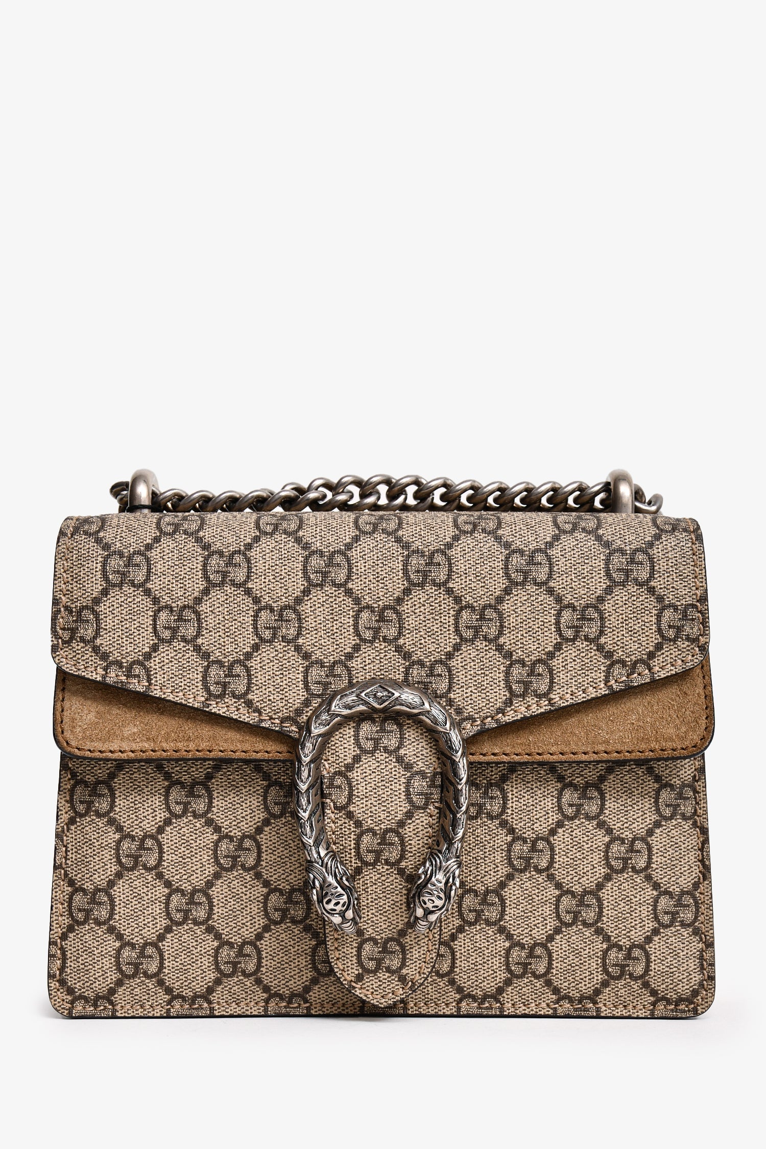 Gucci Monogram Chain Leather Shoulder Bag