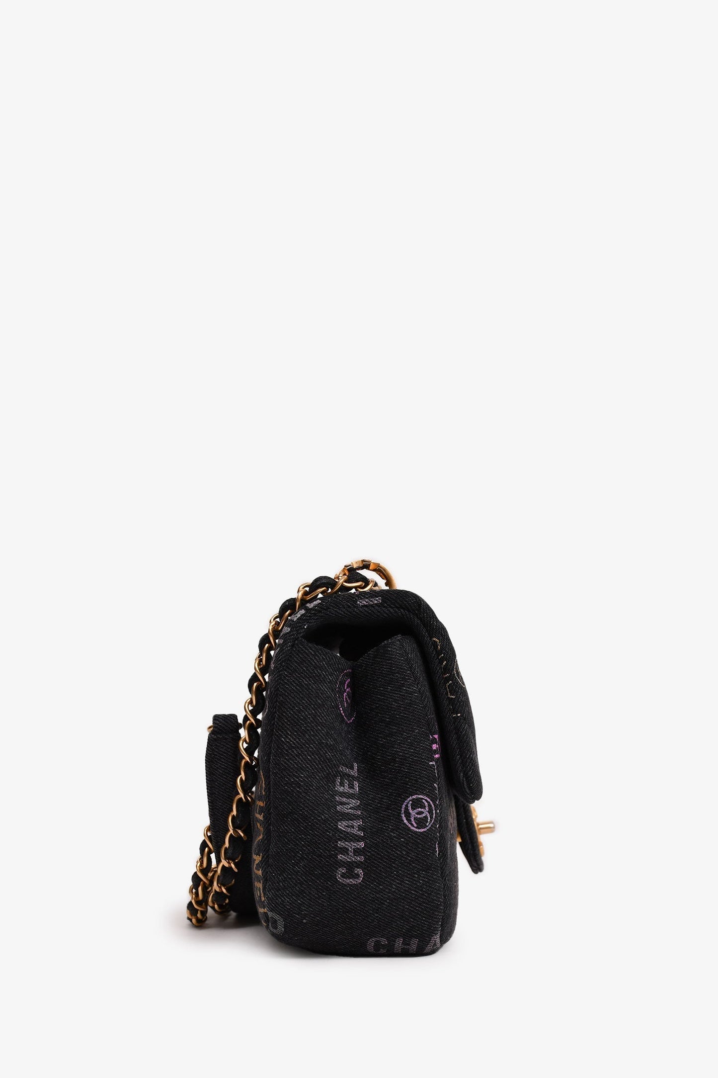 Chanel™ 2022 Black Mood Monogram Mini Flap Bag