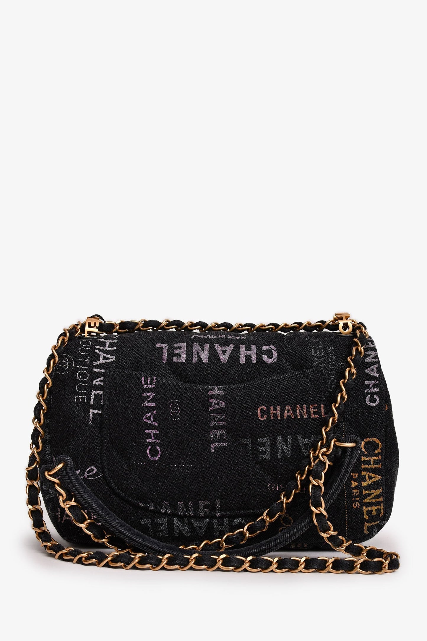 Chanel™ 2022 Black Mood Monogram Mini Flap Bag