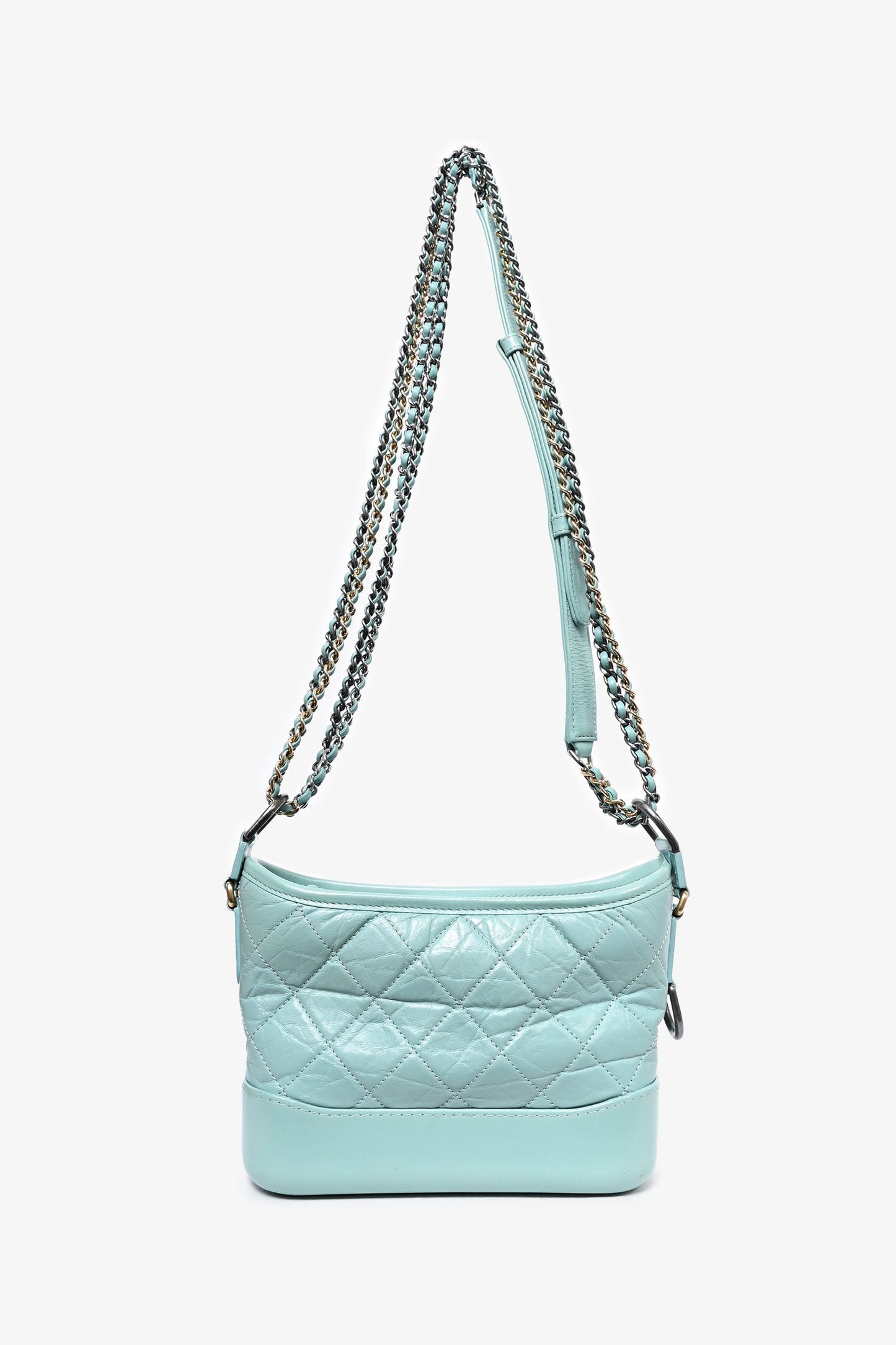 Chanel™ 2019 Seafoam Green Quilted Small Gabrielle Shoulder Bag (As Is)