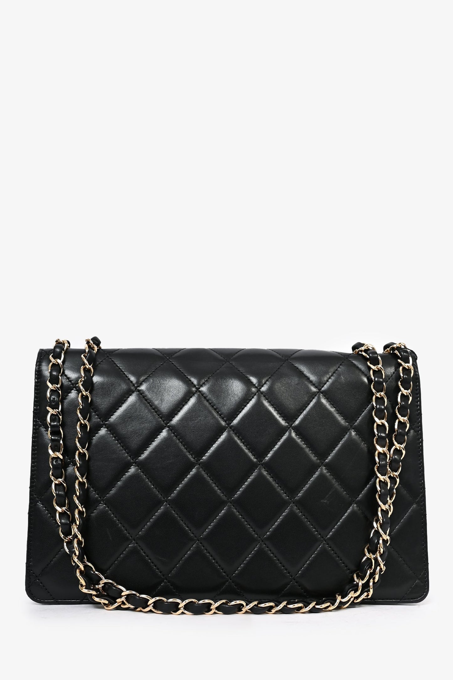 Chanel™ Black Lambskin 2013/14 CC Golden Class Large Flap Shoulder Bag