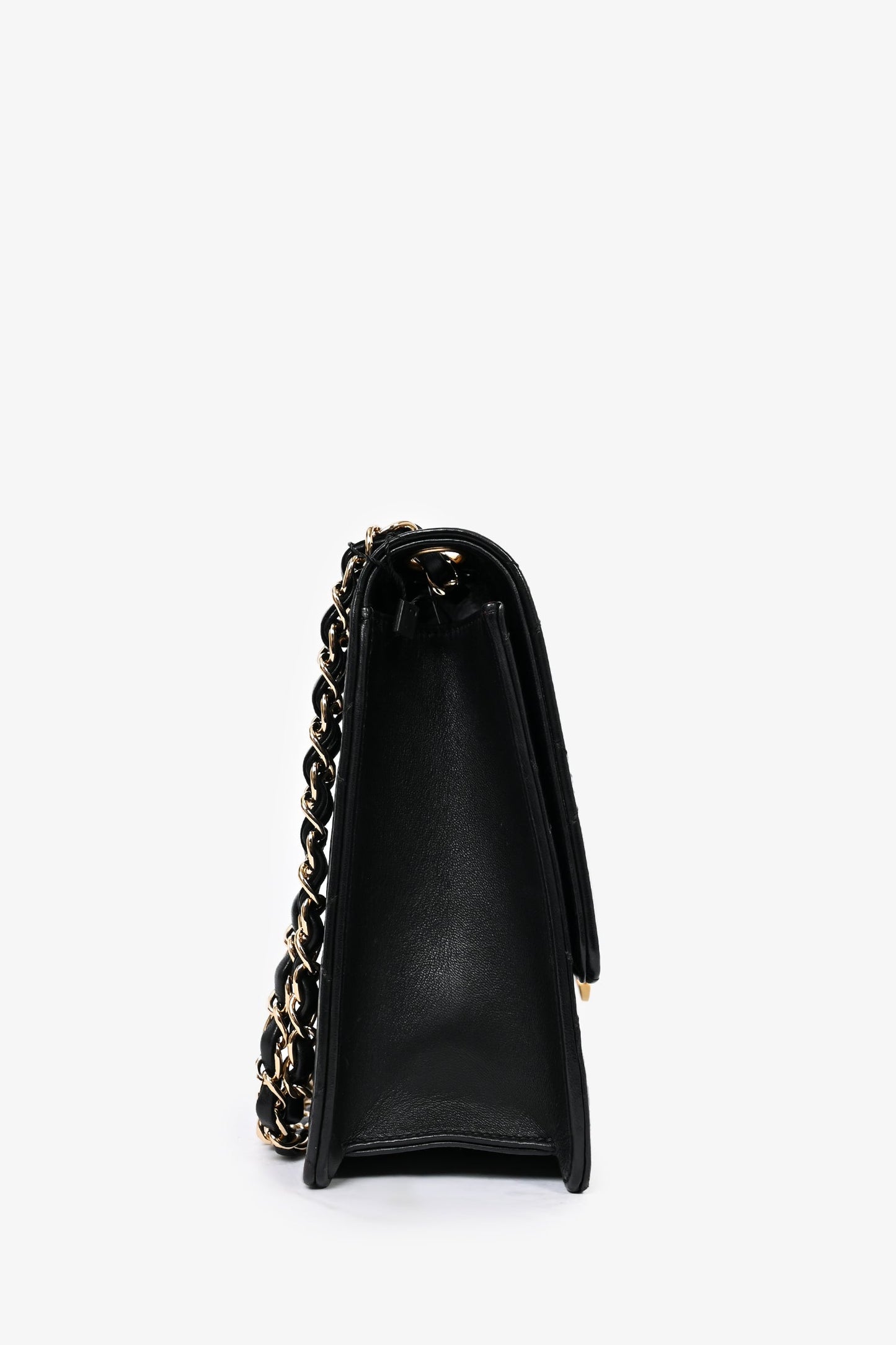 Chanel™ Black Lambskin 2013/14 CC Golden Class Large Flap Shoulder Bag