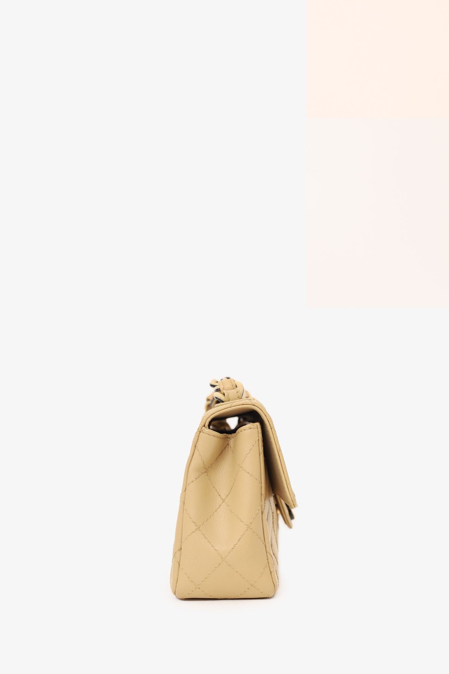 Chanel™ 2000-2002 Cream Quilted Lambskin Mini Flap Bag