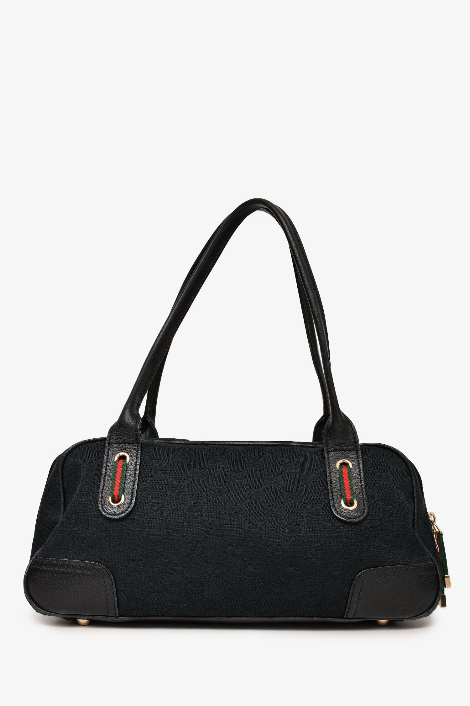 Gucci Leather Canvas Shoulder Bag