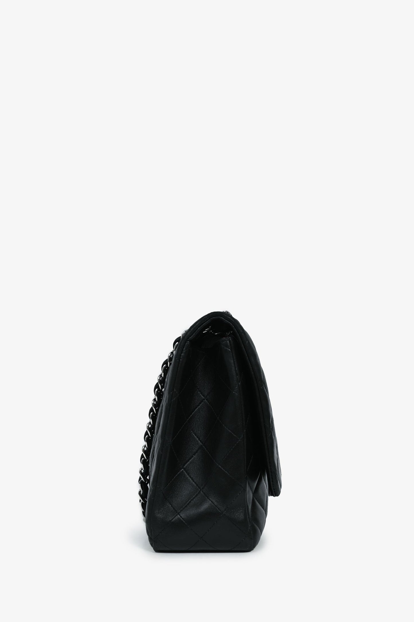 Chanel™ 2011 Black Lambskin Classic Single Maxi Flap Bag