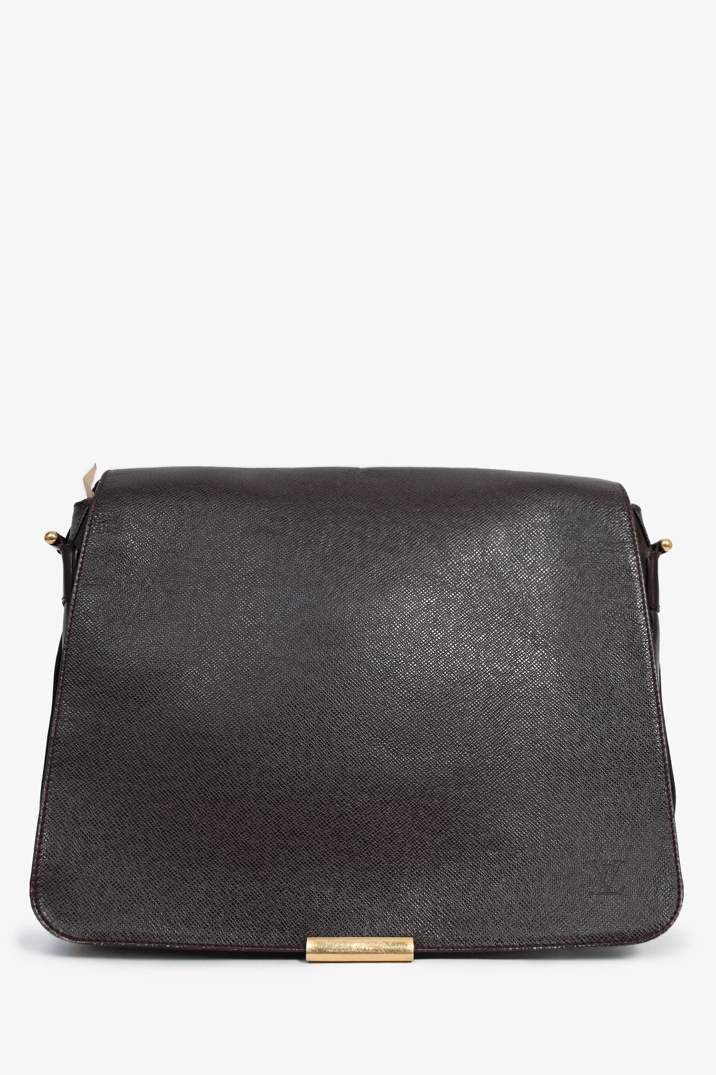 Louis Vuitton Brown Taiga Leather 'Abbesses' Messanger Bag (As Is)