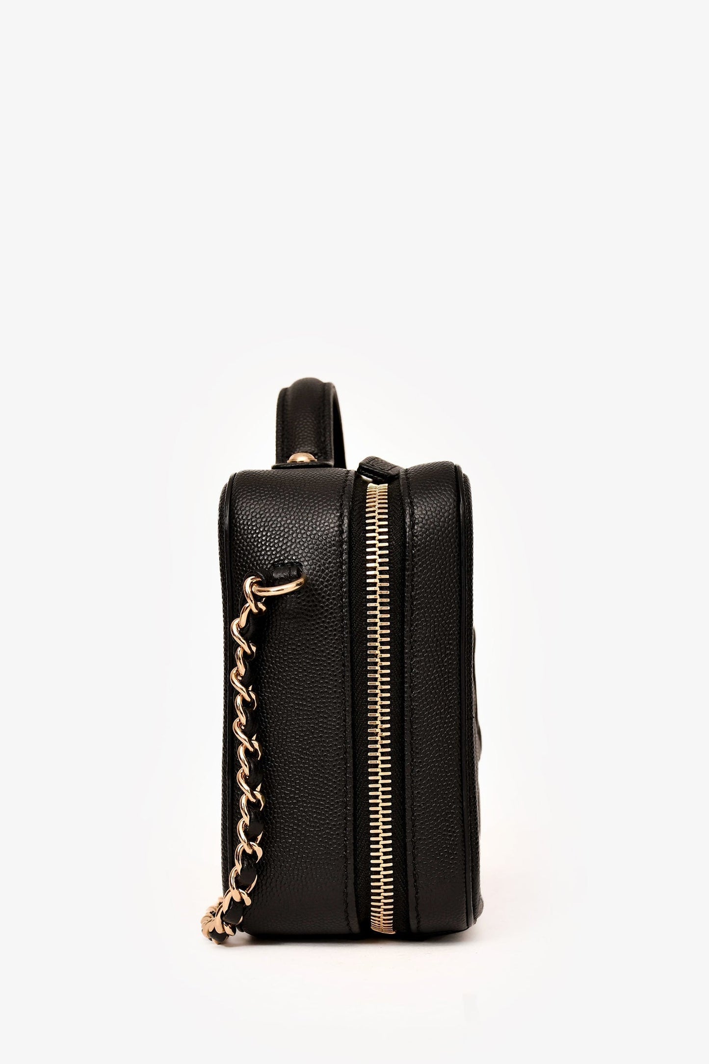 Chanel™ 2019-20 Black Caviar Leather Filigree Small Vanity Case Crossbody