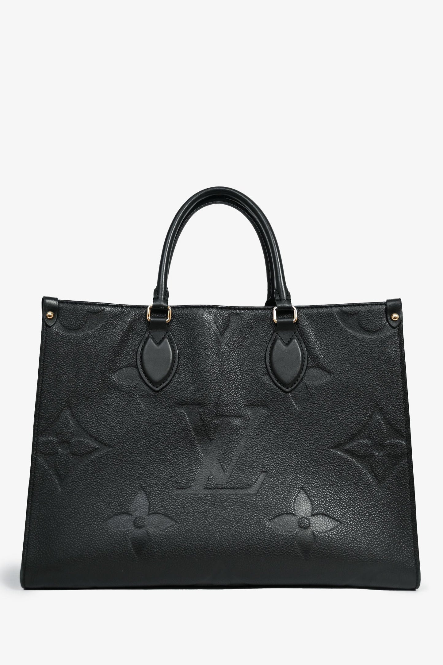 Louis Vuitton Black Monogram Empreinte 'OnTheGo' MM Tote
