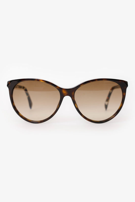 Fendi Brown And Multi Marble Sunglasses