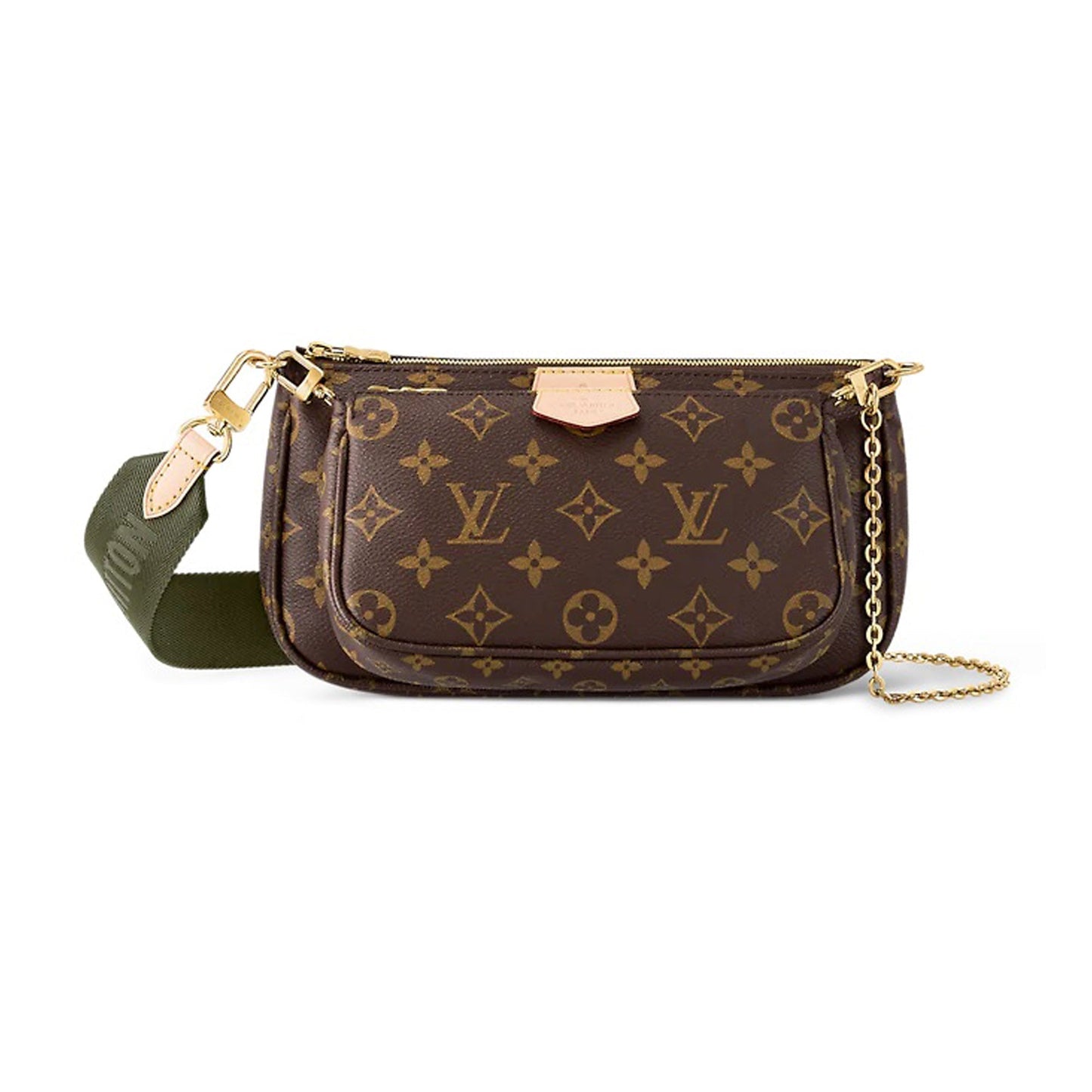 Louis Vuitton Multi Pochette Accessories monogram Khaki Clutch