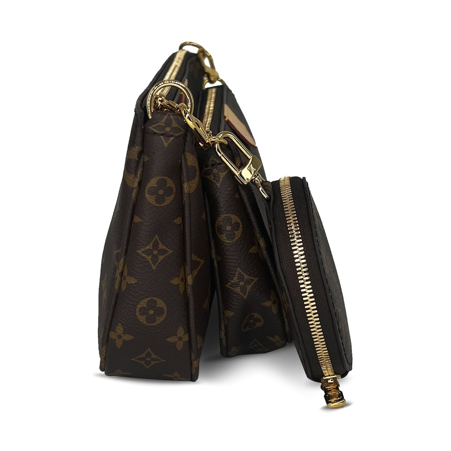 Louis Vuitton Multi Pochette Accessories monogram Khaki Clutch