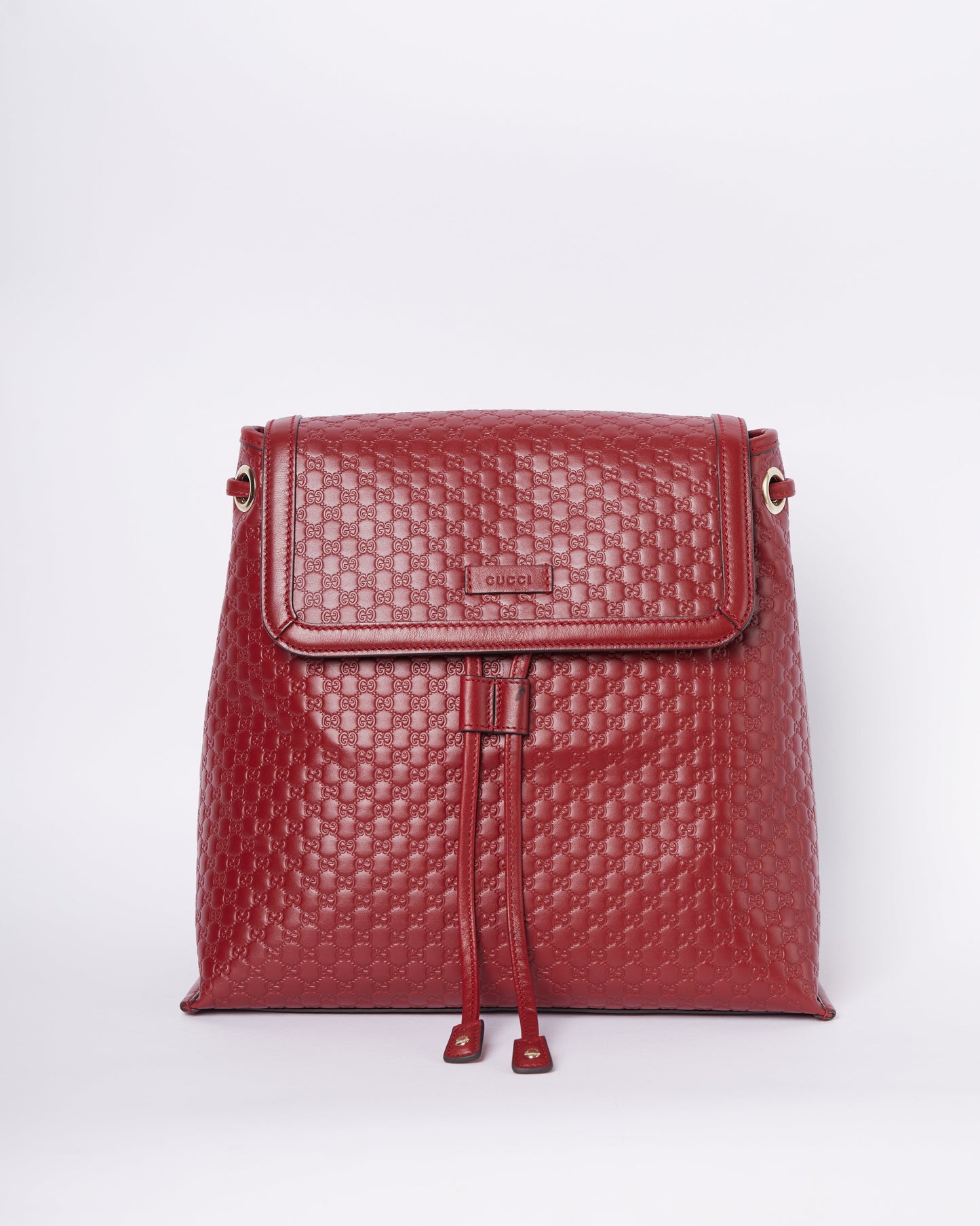 Gucci Lou Leather Top Handle Backpack