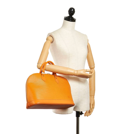 LOUIS VUITTON Epi Alma PM Orange Handbag