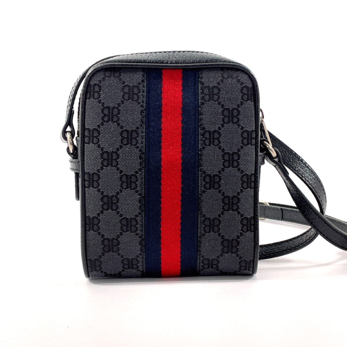 Gucci Leather Canvas Shoulder Bag