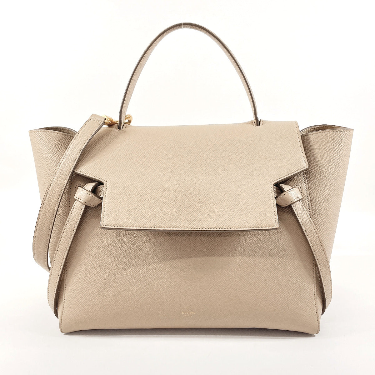 CELINE Shoulder Bag leather beige Belt bag mini Women