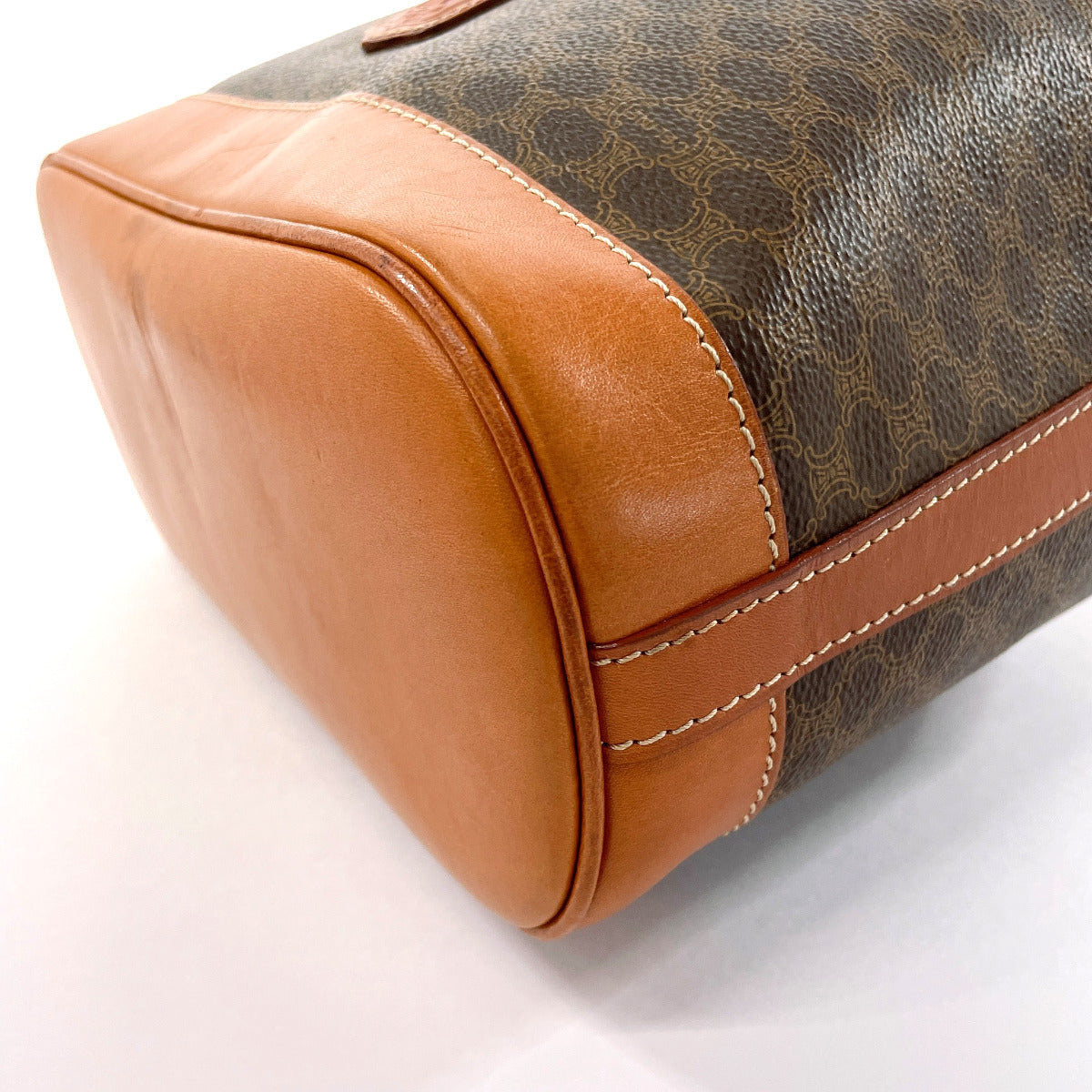 CELINE Shoulder Bag PVC, Leather Brown purse Macadam Women