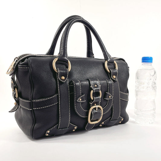 CELINE Handbag leather black Women