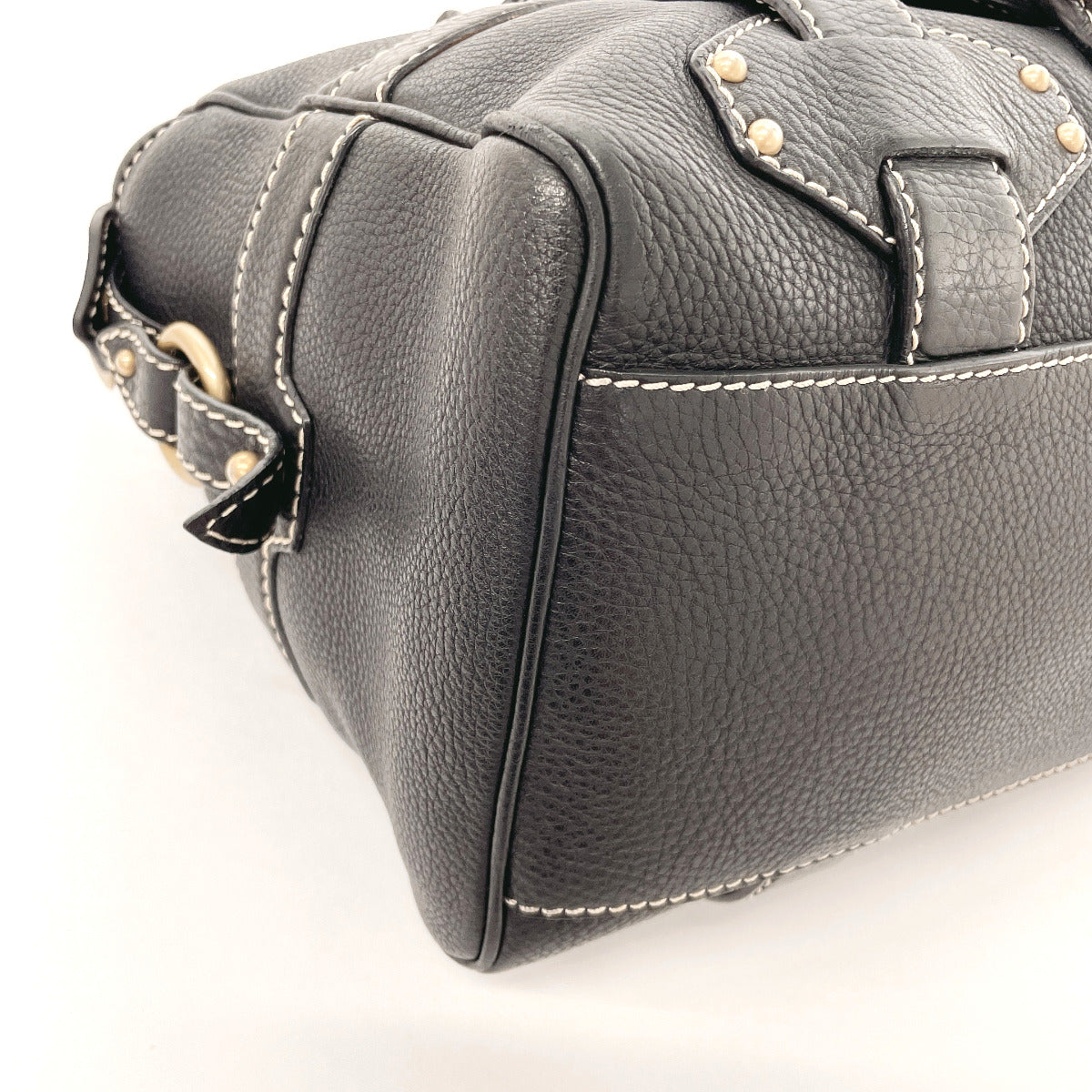 CELINE Handbag leather black Women