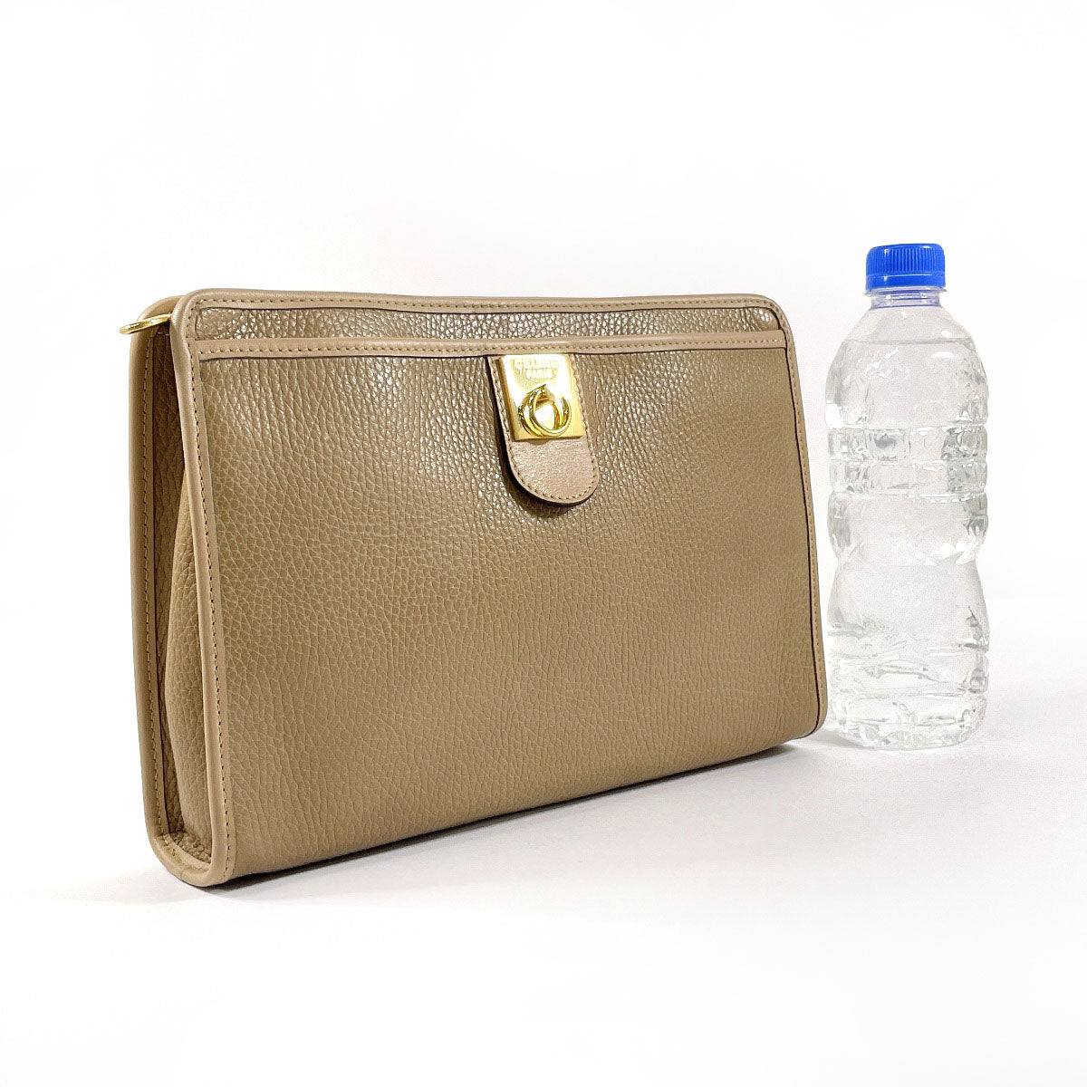 CELINE business bag leather beige unisex