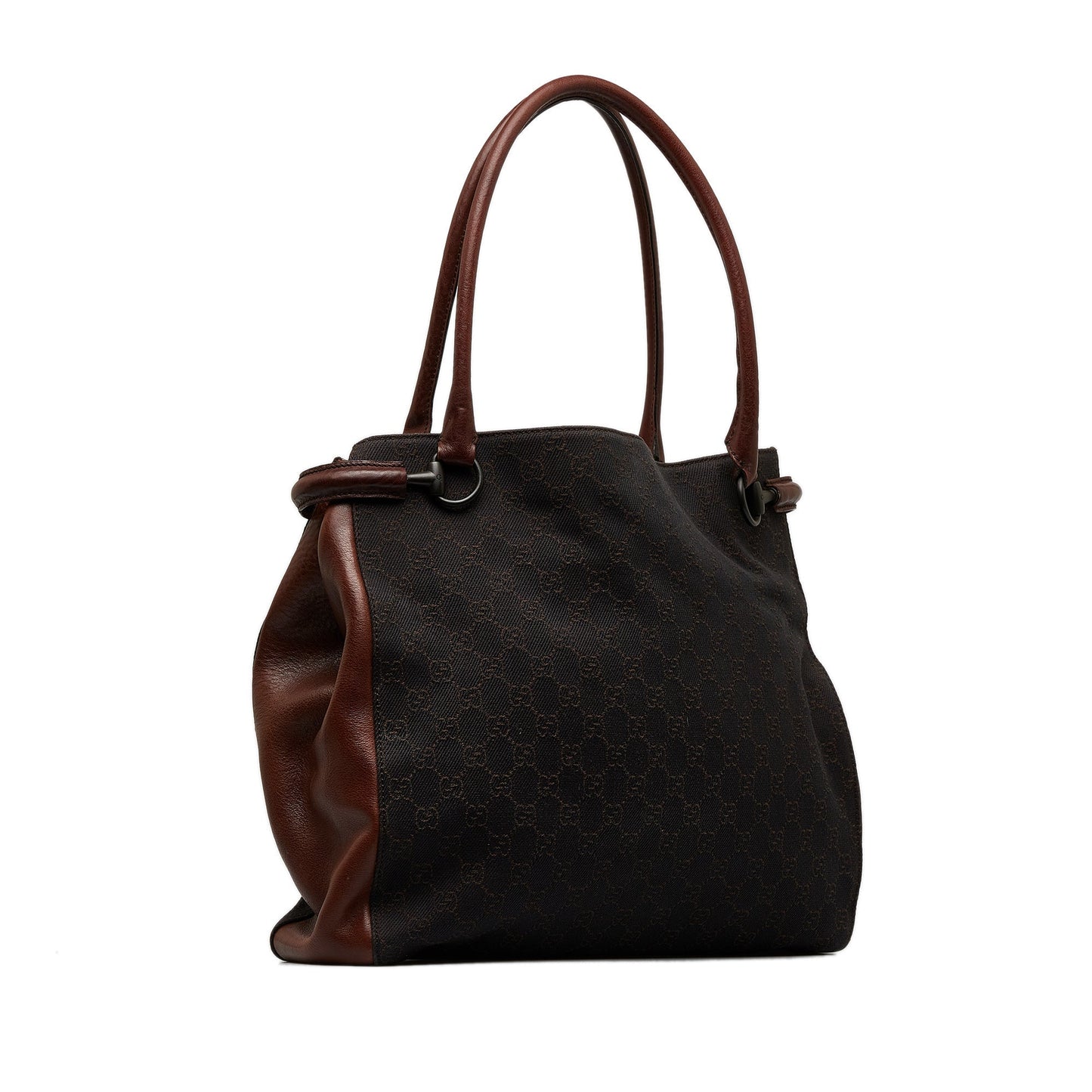 Gucci Leather Canvas Tote