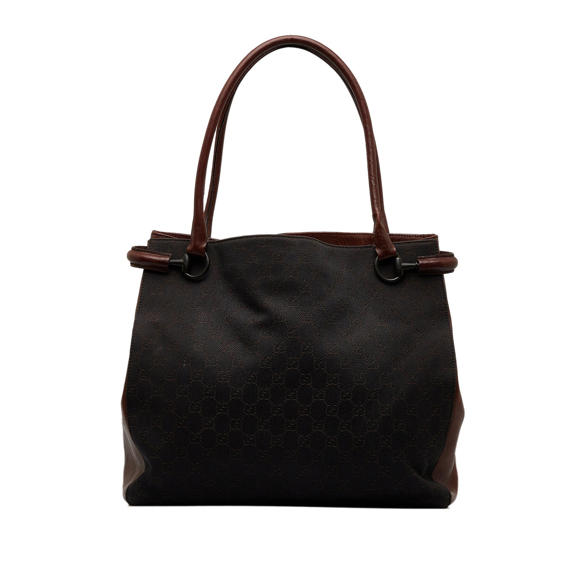 Gucci Leather Canvas Tote