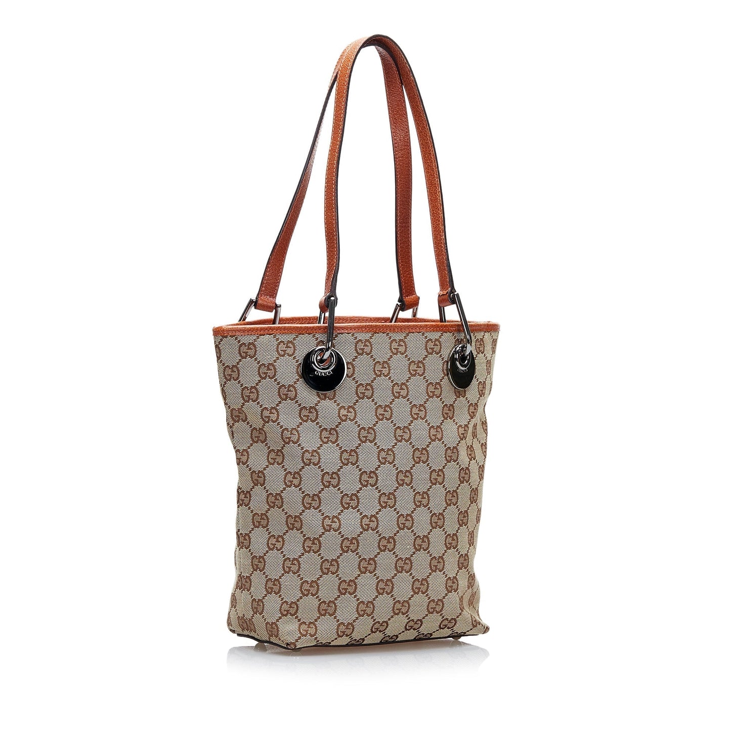 Gucci Leather Canvas Shoulder Bag